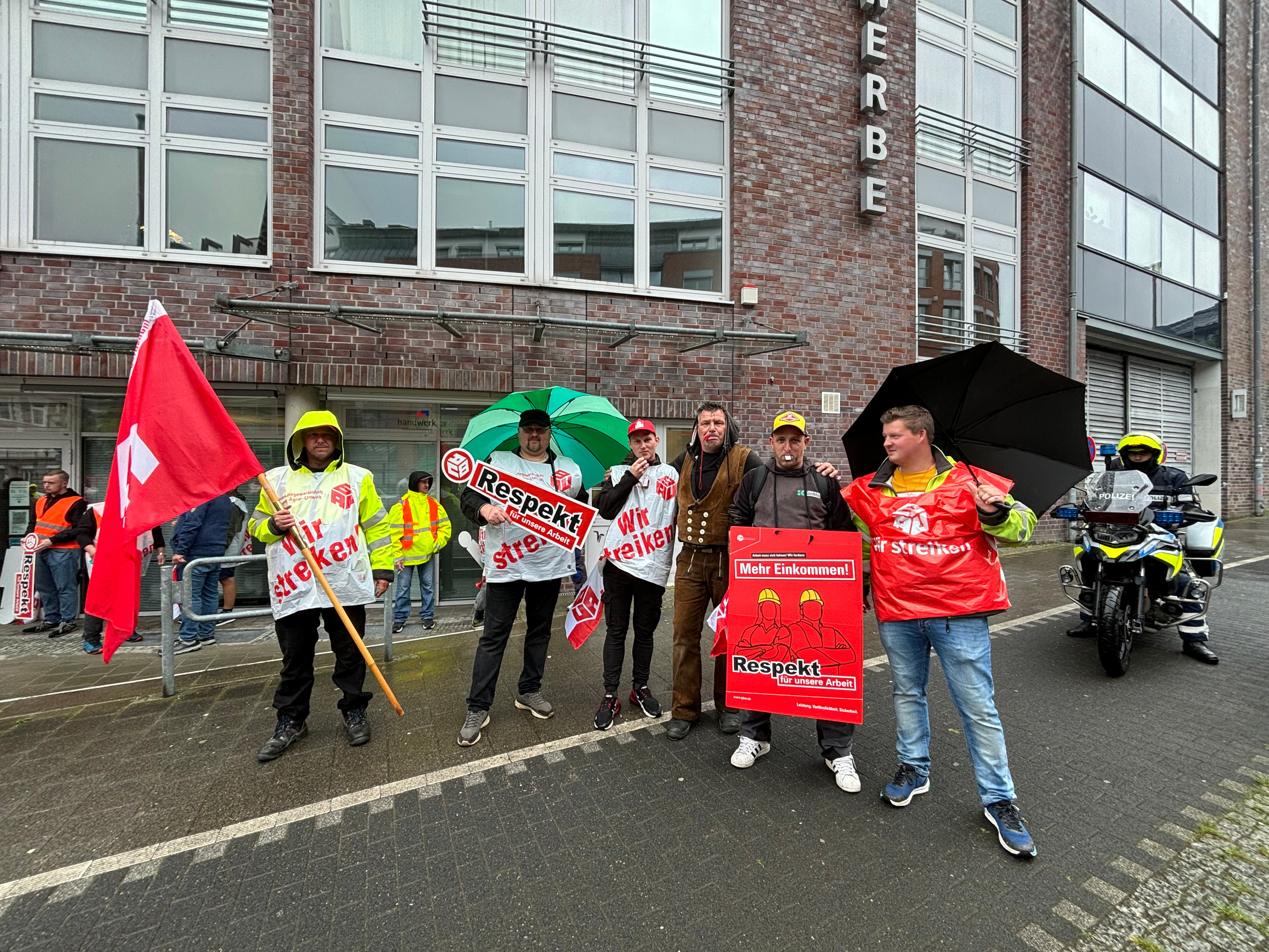 Tarif Bau - Streik in Kiel